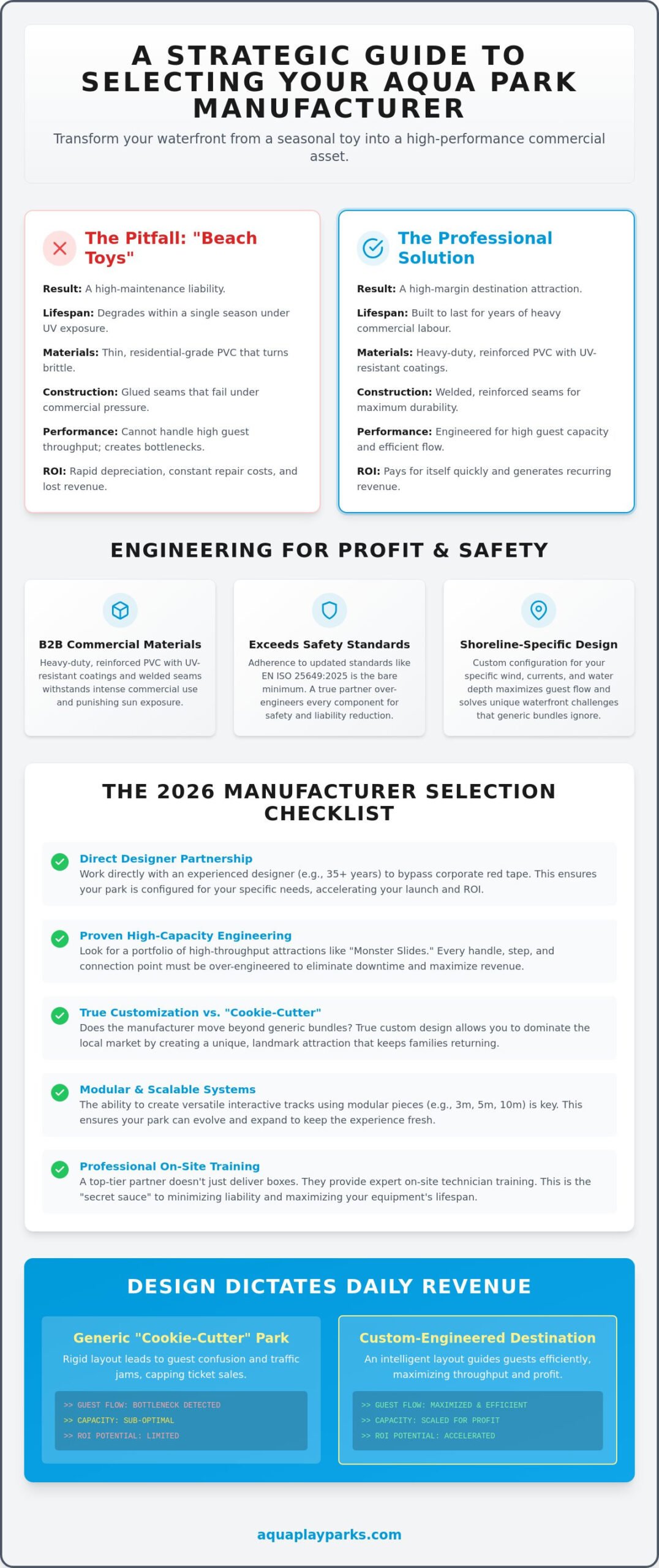 Choosing a Floating Aqua Park Manufacturer: The 2026 Commercial Buyer’s Checklist