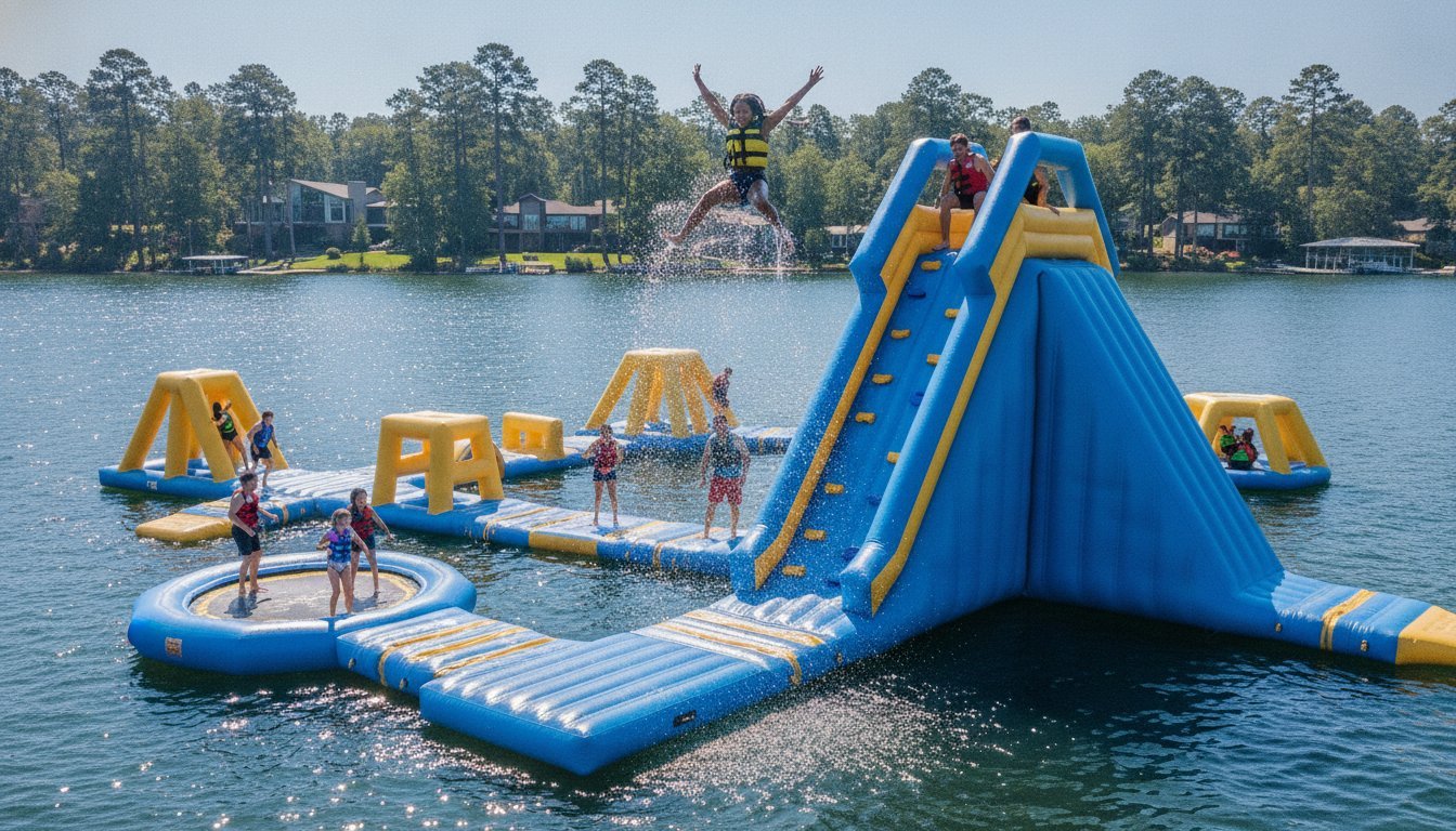 How to Monetize Your Waterfront with a Commercial Inflatable Slide for Lake Use