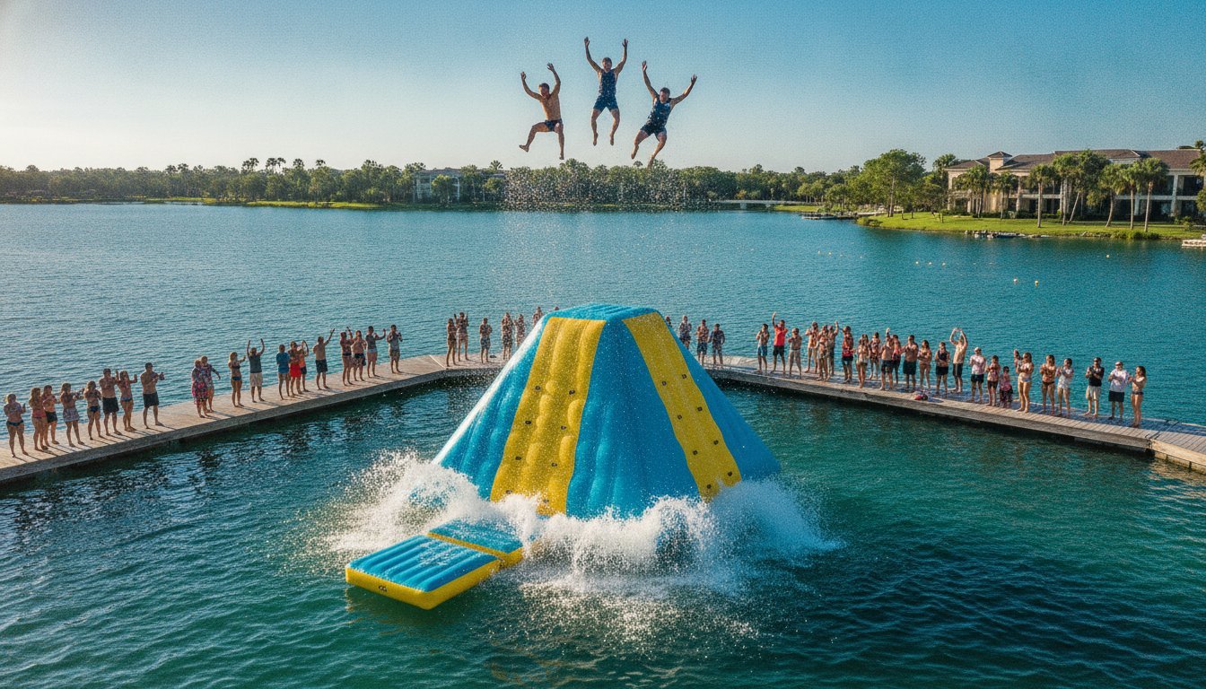 Floating Pyramid Bag Jump Commercial Guide: Maximizing Waterfront Revenue in 2026