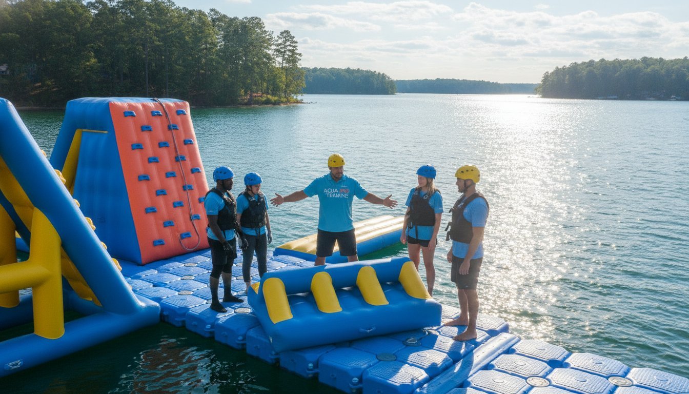 Professional Water Park Technician Training Services for Commercial Inflatables