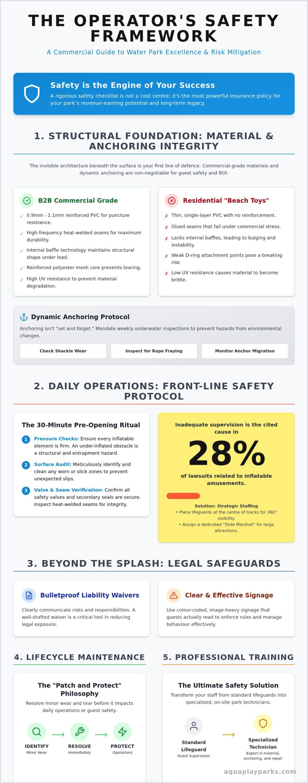 Commercial Water Park Operator Safety Checklist: The 2026 Guide to Risk-Free Revenue