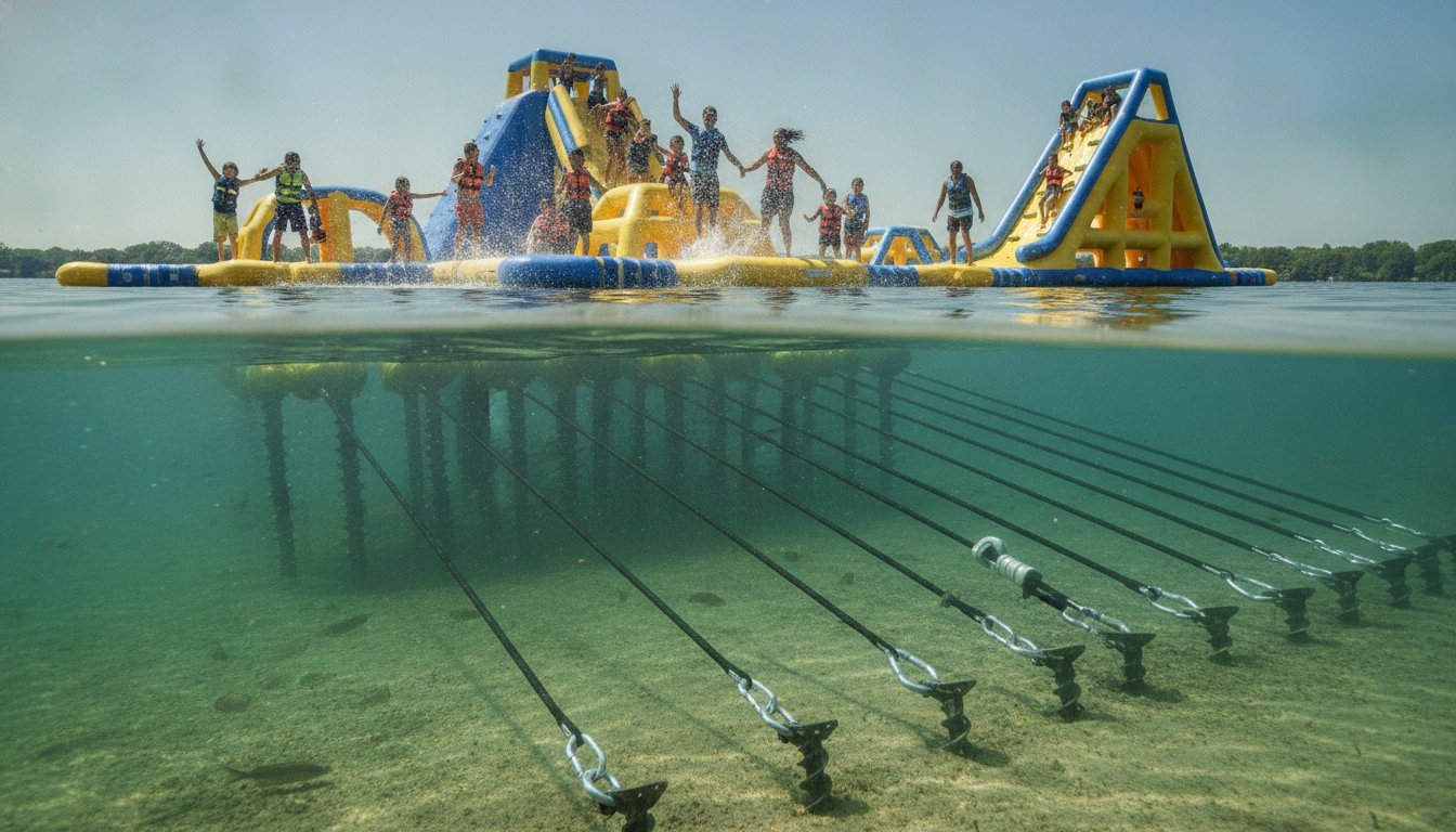 Commercial Inflatable Water Park Anchoring: The Invisible Foundation of Waterfront ROI