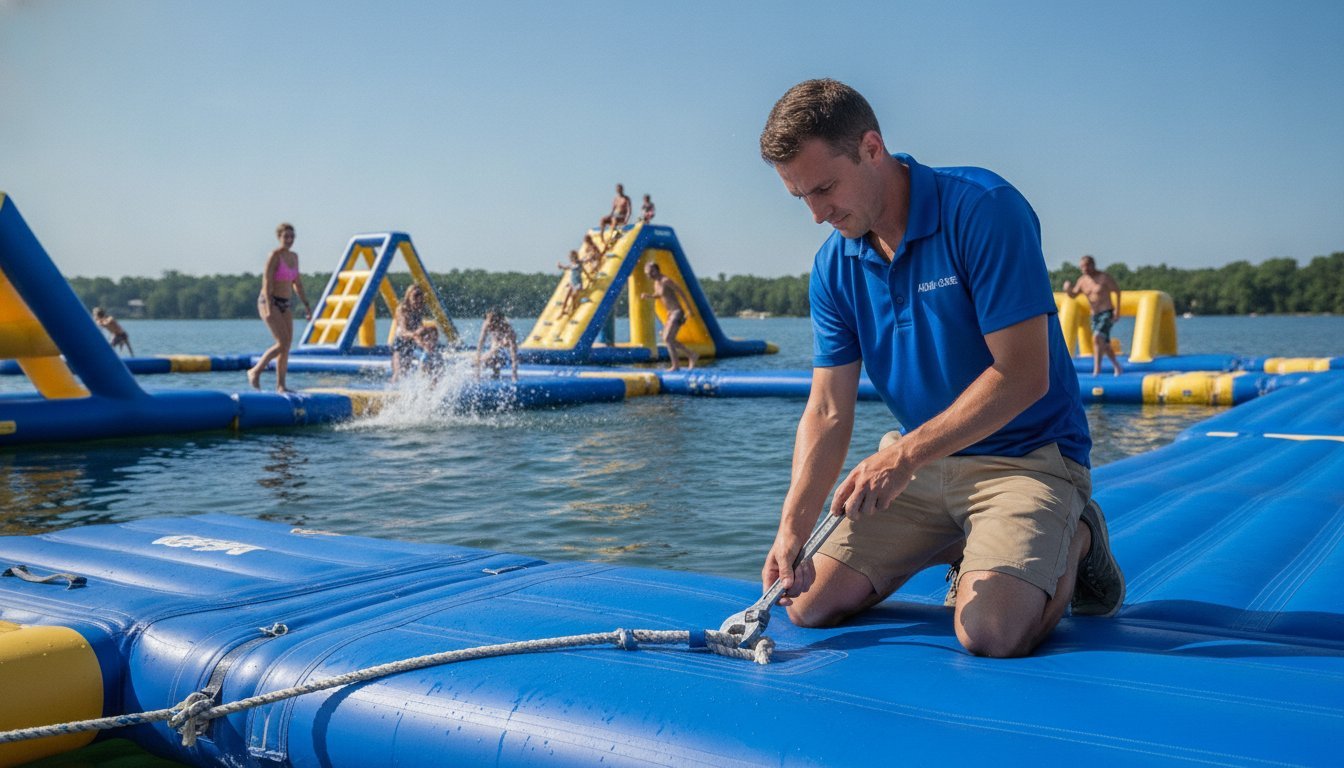Commercial Inflatable Water Park Maintenance: Protecting Your High-ROI Waterfront Investment in 2026