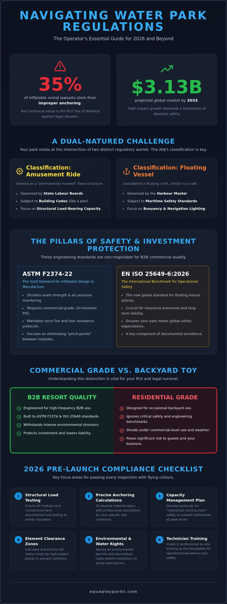 Commercial Inflatable Water Park Regulations: The 2026 Operator’s Compliance Checklist